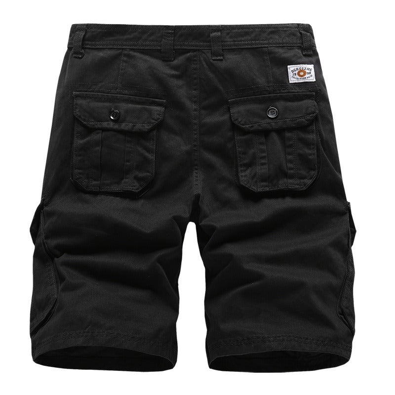 Men's Cotton Cargo Capris — Casual Loose Fit