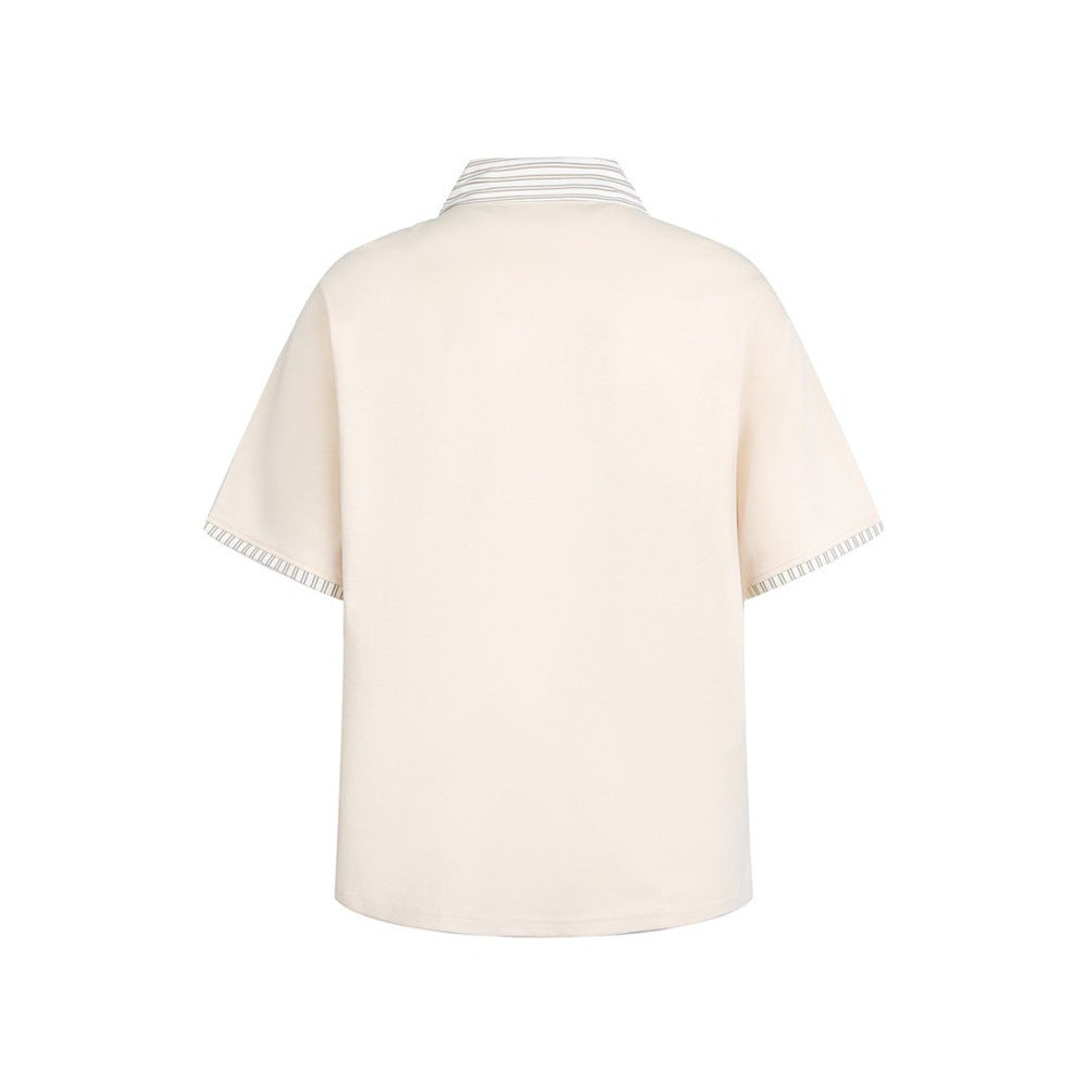 Color Block Street Polo — Oversized Fit