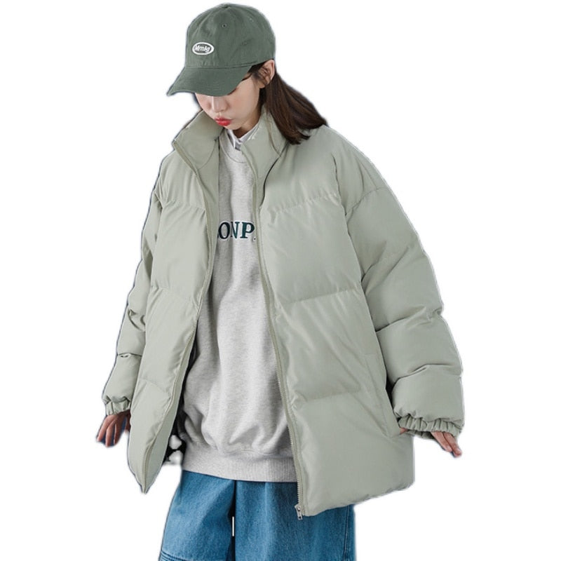 Stand Collar Parka Jacket