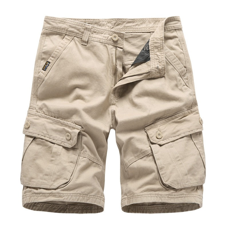 Men's Cotton Cargo Capris — Casual Loose Fit