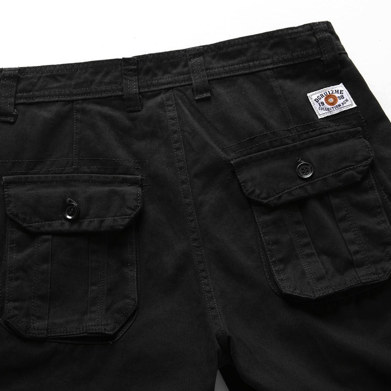 Men's Cotton Cargo Capris — Casual Loose Fit