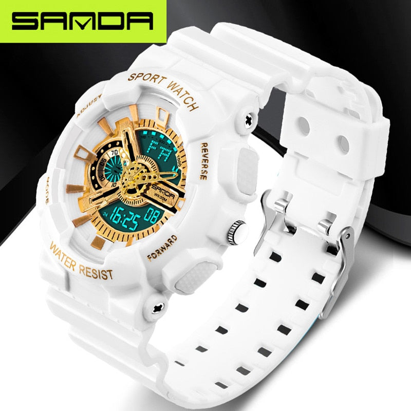 Men's LED Digital Sports Watch — Waterproof Military Style