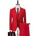 Men's 3-Piece Slim Fit Suit Set — Blazer, Trousers & Vest