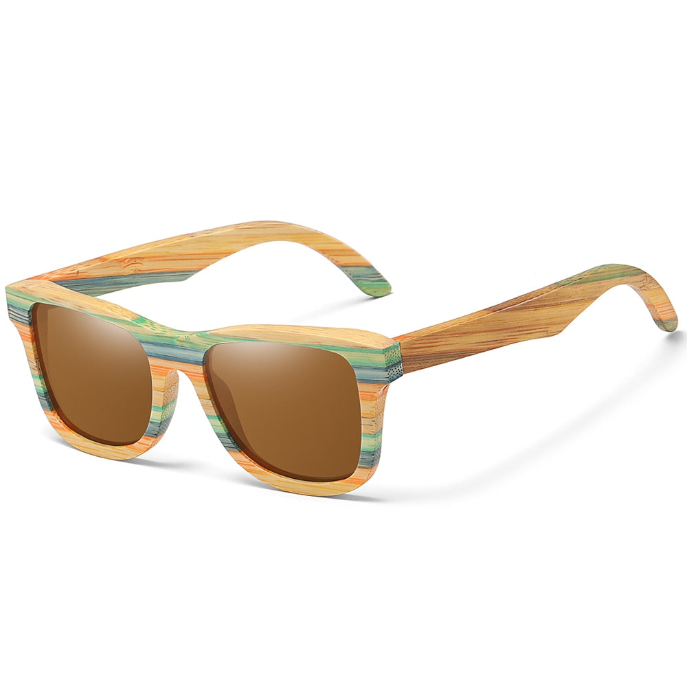 Wood Frame Polarized Sunglasses