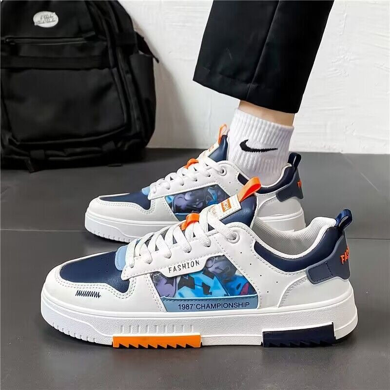 Men's Breathable Canvas Sneakers — Lightweight Sport & Leisure Board Shoes