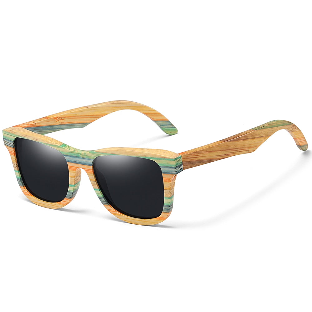 Wood Frame Polarized Sunglasses