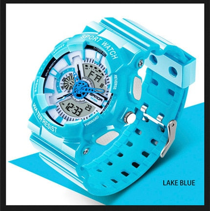 Men's LED Digital Sports Watch — Waterproof Military Style