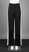 High-Waisted Structured Trousers with Side Panels