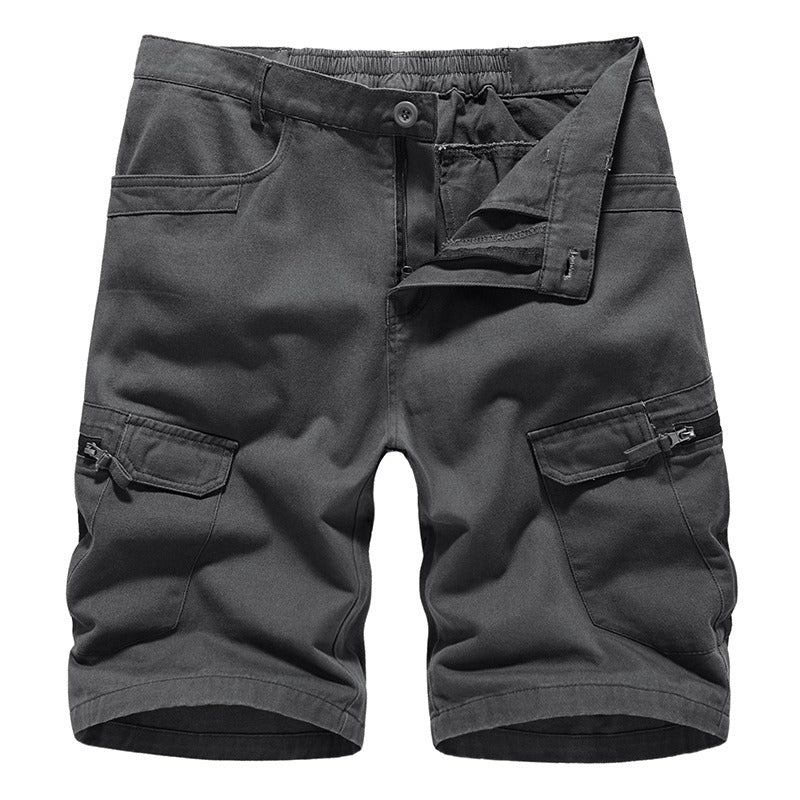 Men's Camo Cargo Capris — Loose Fit Cotton