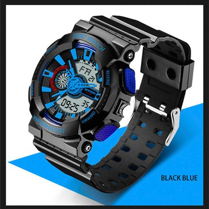 Men's LED Digital Sports Watch — Waterproof Military Style