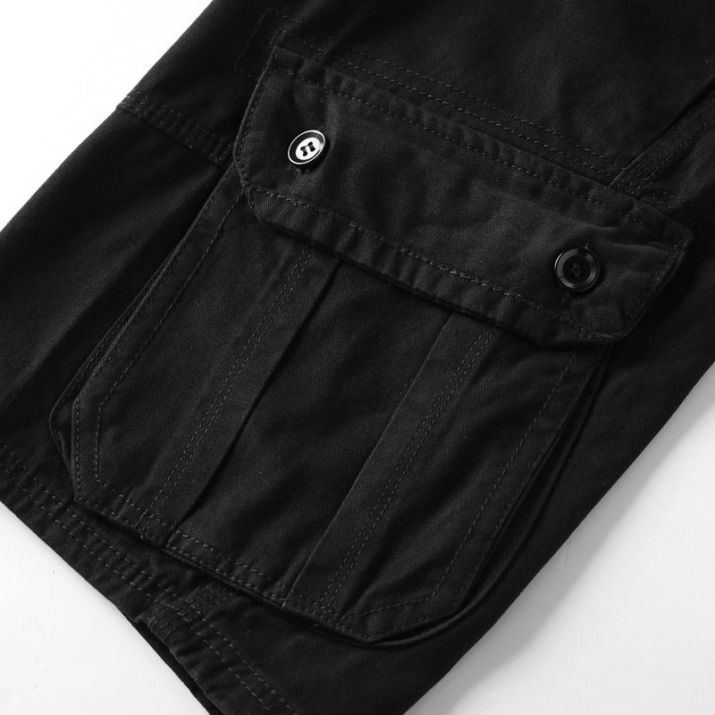 Men's Cotton Cargo Capris — Casual Loose Fit