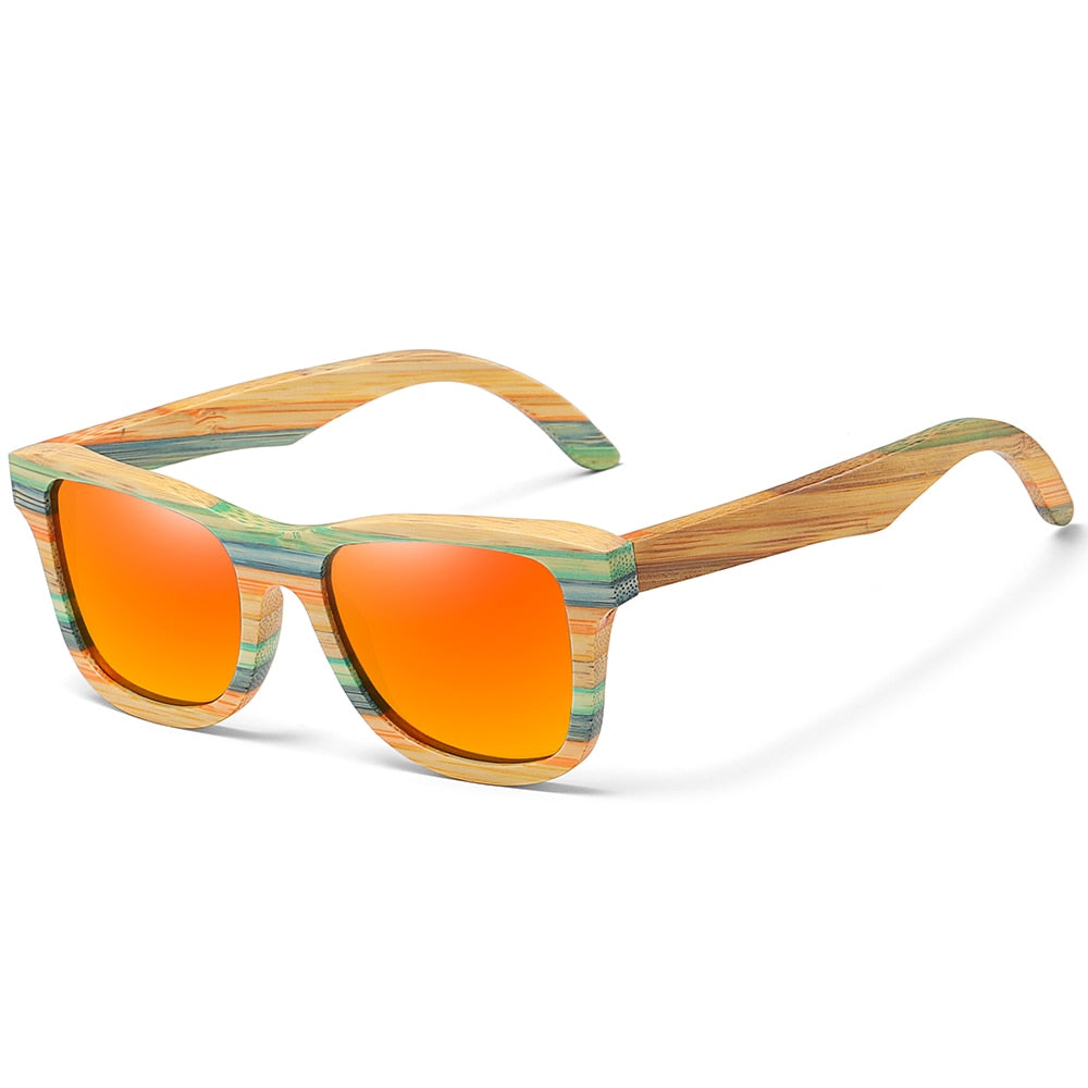 Wood Frame Polarized Sunglasses