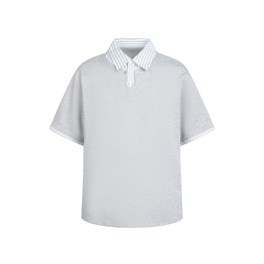 Color Block Street Polo — Oversized Fit