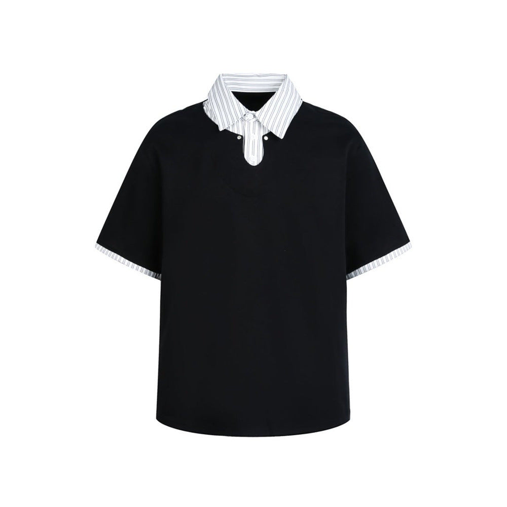 Color Block Street Polo — Oversized Fit