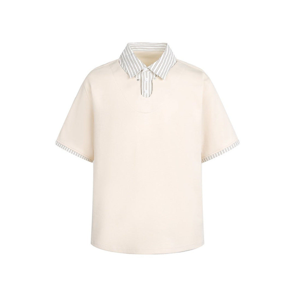 Color Block Street Polo — Oversized Fit