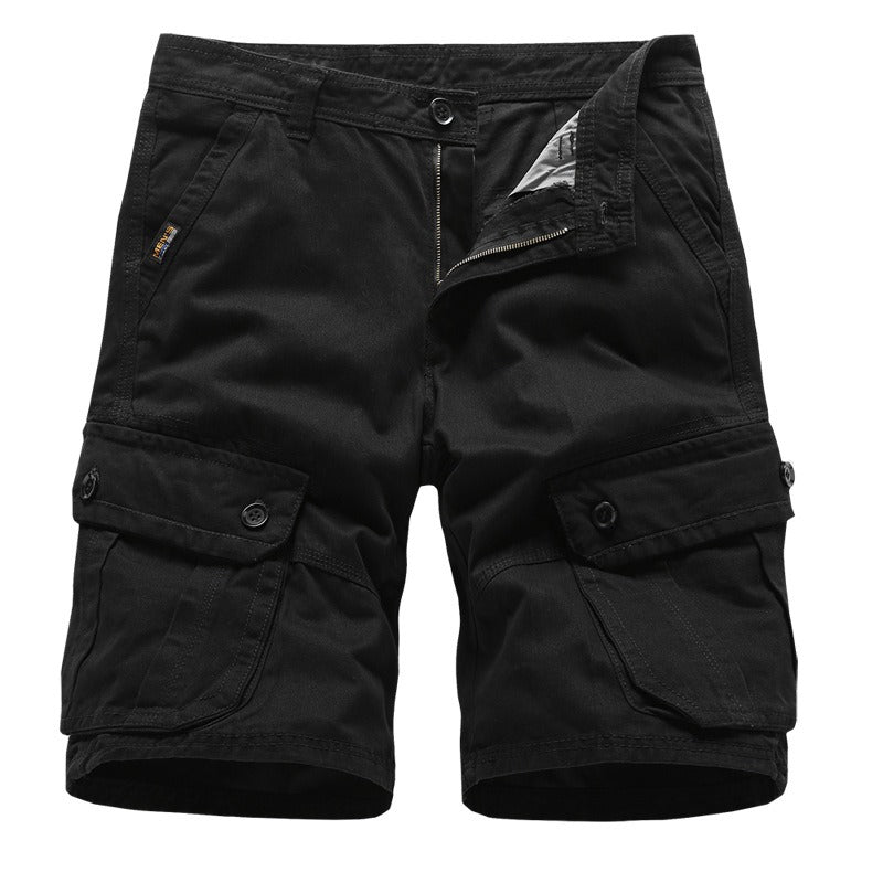 Men's Cotton Cargo Capris — Casual Loose Fit