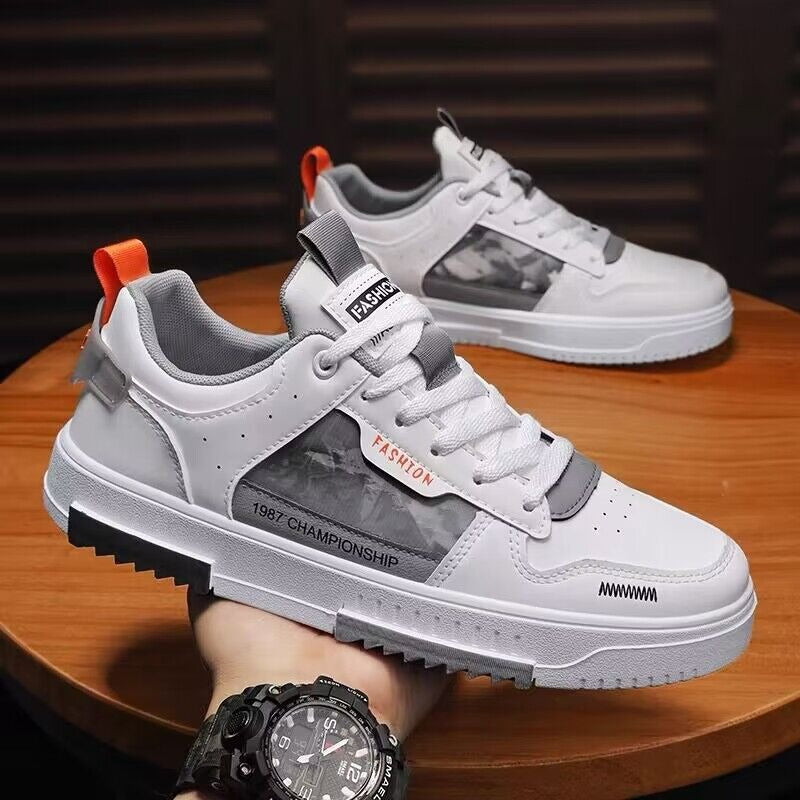 Men's Breathable Canvas Sneakers — Lightweight Sport & Leisure Board Shoes