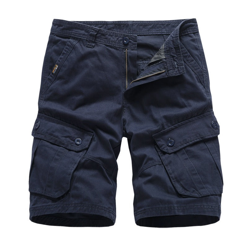Men's Cotton Cargo Capris — Casual Loose Fit