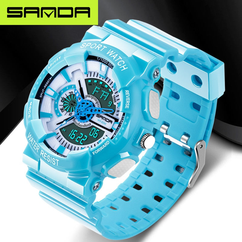 Men's LED Digital Sports Watch — Waterproof Military Style
