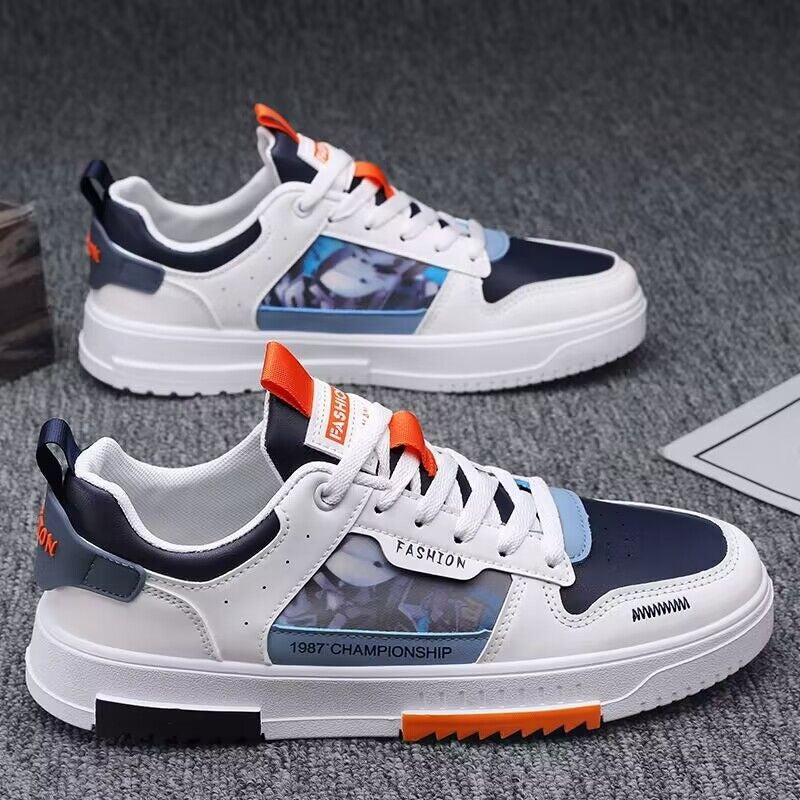 Men's Breathable Canvas Sneakers — Lightweight Sport & Leisure Board Shoes