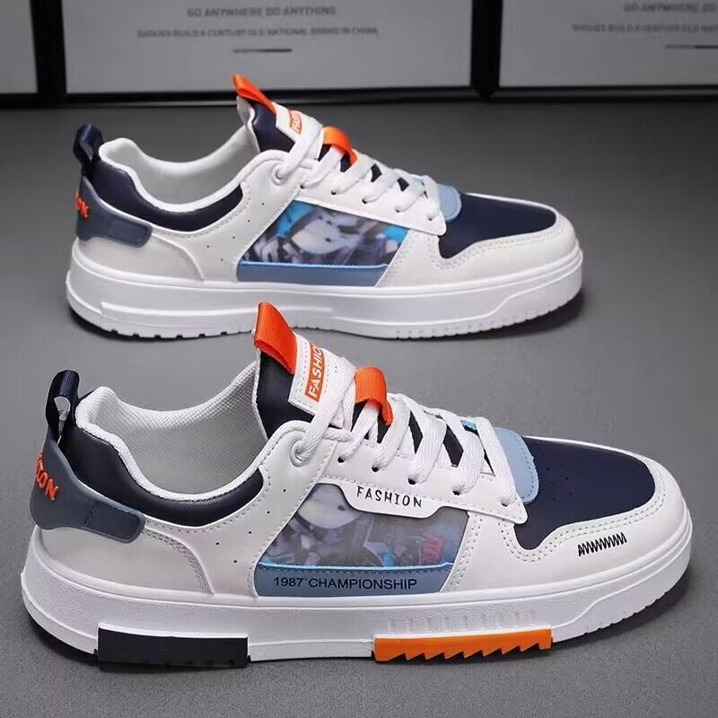 Men's Breathable Canvas Sneakers — Lightweight Sport & Leisure Board Shoes