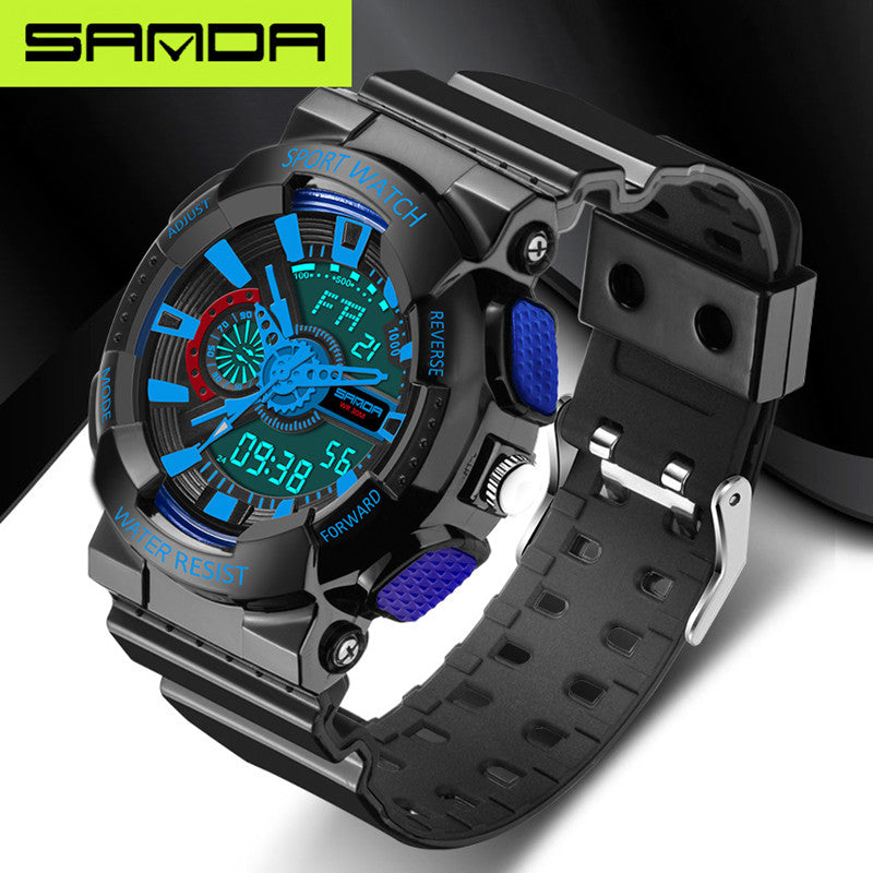 Men's LED Digital Sports Watch — Waterproof Military Style
