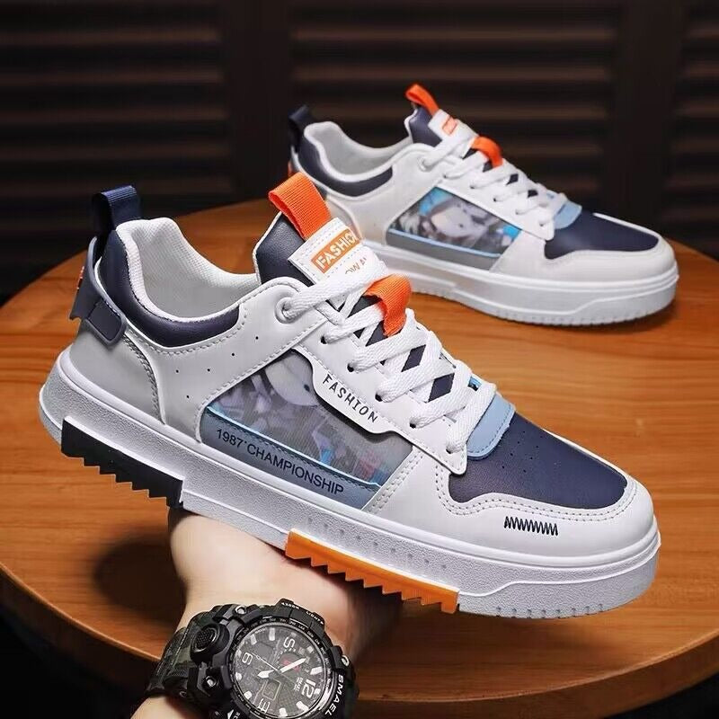Men's Breathable Canvas Sneakers — Lightweight Sport & Leisure Board Shoes