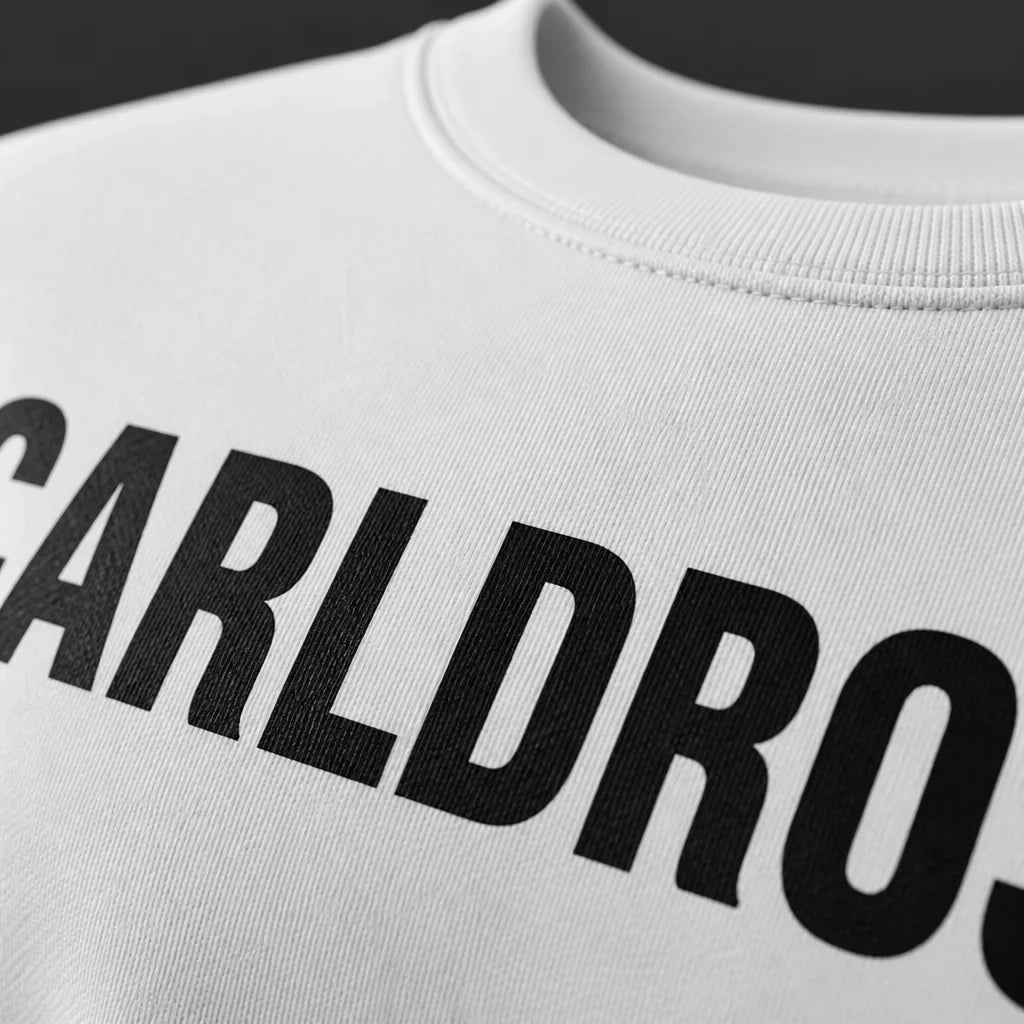 [Scale AI] detail — Oversized White Typography T-Shirt
