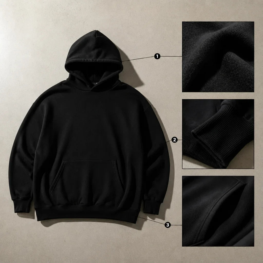 [Scale AI] infographie — Heavyweight Pullover Hoodie — Jet Black