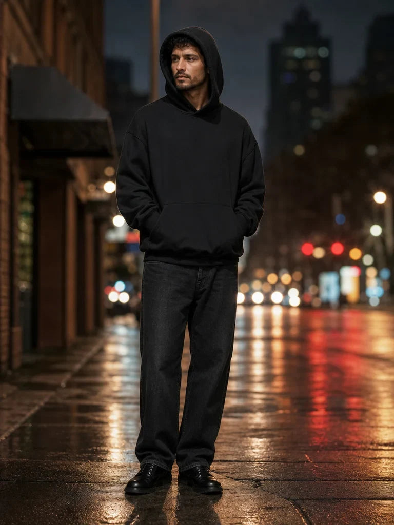 [Scale AI] lifestyle — Heavyweight Pullover Hoodie — Jet Black